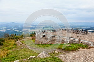 The observation deck on the mountain Jested