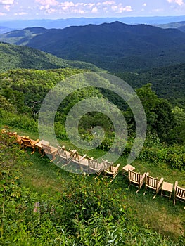 Observation deck in Pisgah Inn