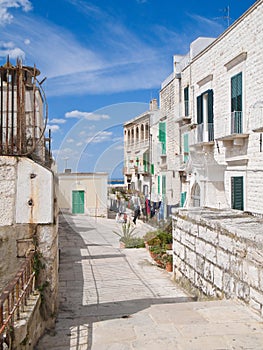 Observation Platform in Molfetta Oldtown. Apulia.