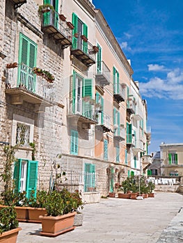 Observation Platform in Molfetta Oldtown. Apulia.