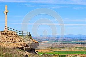 Observation platform Tozal Redondo near Albalate de Cinca, Spain photo