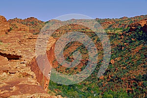 Observation Point Over A Large Canyon In The Outback Of Australia