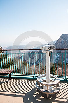 Observation point with telescope