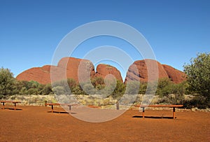 Observation point in the Uluru-Kata Tjuta National Park photo