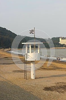 Observation tower on the beach