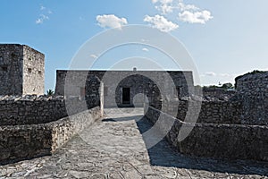 Observation tower on the bird island Isla Pasion, Holbox Island, Mexico