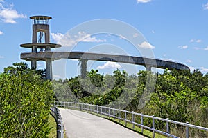 Observation Tower in the Florida Everglades