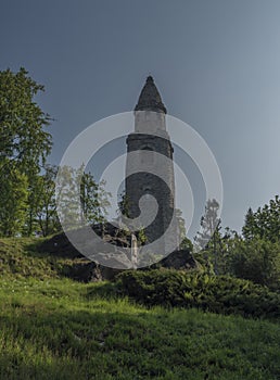 Observation tower Haj u Ase in spring morning