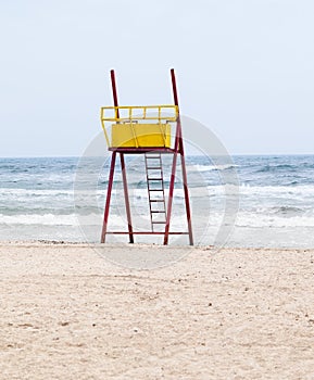 Observation tower for lifeguards