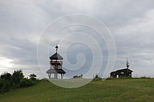 Observation Tower Maruska and meteorological station in Hostynske Hills