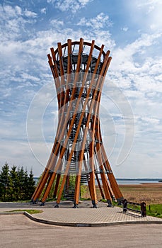 Observation tower in Meteliai regional park, Lithuania