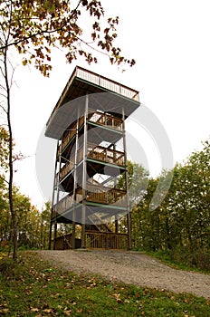 Observation Tower in the Quebec Laurentians Region