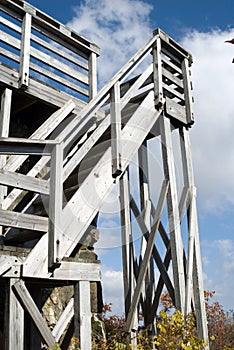 Observation tower steps