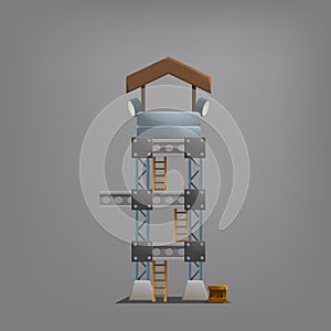 Observation tower. Vector illustration.