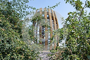 Observation Tower in the village of Mala Trna in the wine region of Tokaj in southeast Slovakia