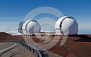 Observatories on Mauna Kea on the Big Island photo