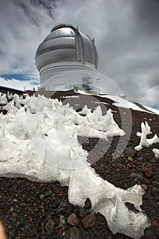 Observatories and snow