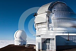 Observatories on the summit of Mauna Kea, Hawaii photo
