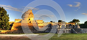 The observatory at Chichen Itza,