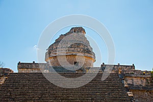 The Observatory at Chichen Itza. Mexico