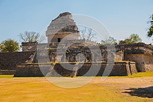 The Observatory at Chichen Itza. Mexico photo