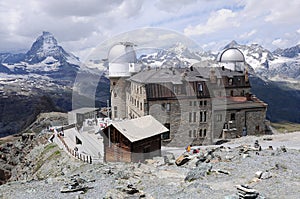 Observatory in Gornergrat. Switzerland.