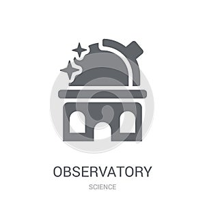 Observatory icon. Trendy Observatory logo concept on white background from Science collection