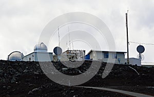 Observatory on Mauna Loa, Volcano on Big island, Hawaii