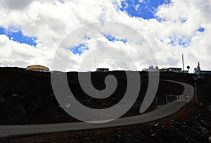 Observatory on Mauna Loa, Volcano on Big island, Hawaii