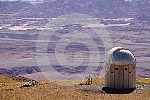 Observatory with salar de Arizaro Salar de Arizaro at the Puna de Atacama, Argentina photo