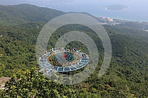 Skywalk glass bridge  2 in Yalong Bay Tropical Paradise Forest Park - Hainan Island