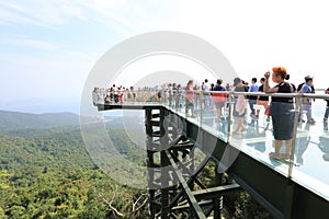 Skywalk glass bridge  3 in Yalong Bay Tropical Paradise Forest Park - Hainan Island