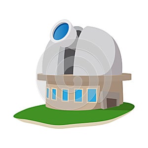 Observatory station cartoon icon photo