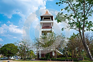 Observatory tower in Mae Moh district