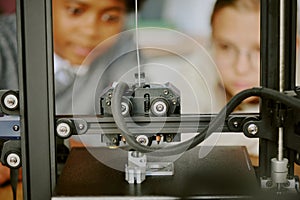 Observing 3D Printing Process in Classroom Setting