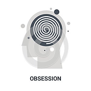 Obsession icon concept