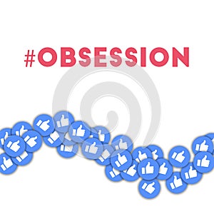 Obsession. Social media icons