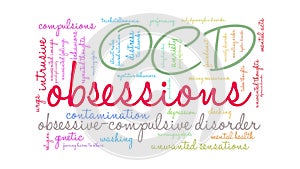 Obsessions animated word cloud