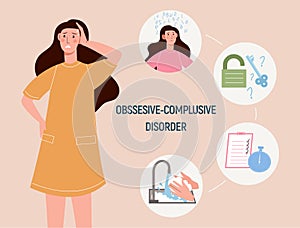 Obsessive compulsive disorder concept