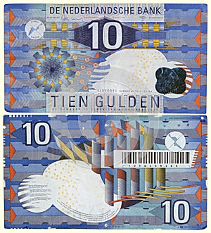 Obsolete 1997 Netherlands 10 Guilder