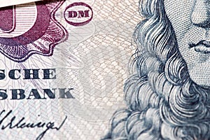 Obsolete bank note detail