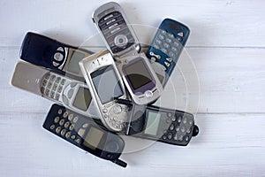 Obsolete cellular phones