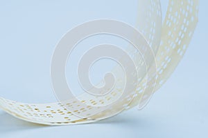 Obsolete data storage technology, old punched taper,  archives vintage