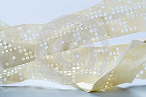 Obsolete data storage technology, old punched taper,  software