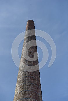 Obsolete factory chimney or flue