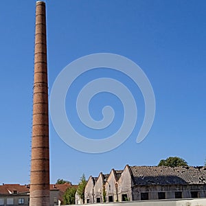 obsolete factory chimney or flue