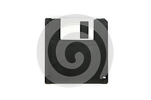 Obsolete Floppy Diskette isolated on white background