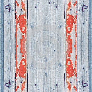 Obsolete Grunge Wooden Wall Planks Background. Old Painted Surface