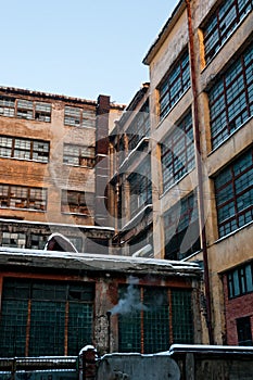 Obsolete plant with big windows