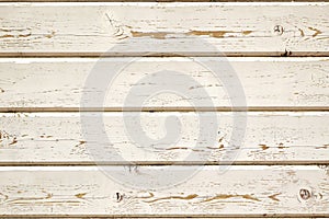 Obsolete Rough Wood Peneling From Weathered White Clapboards Background Texture